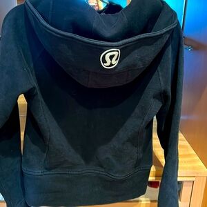 Lululemon Scuba Black Hooded Zip-Up Jacket 8